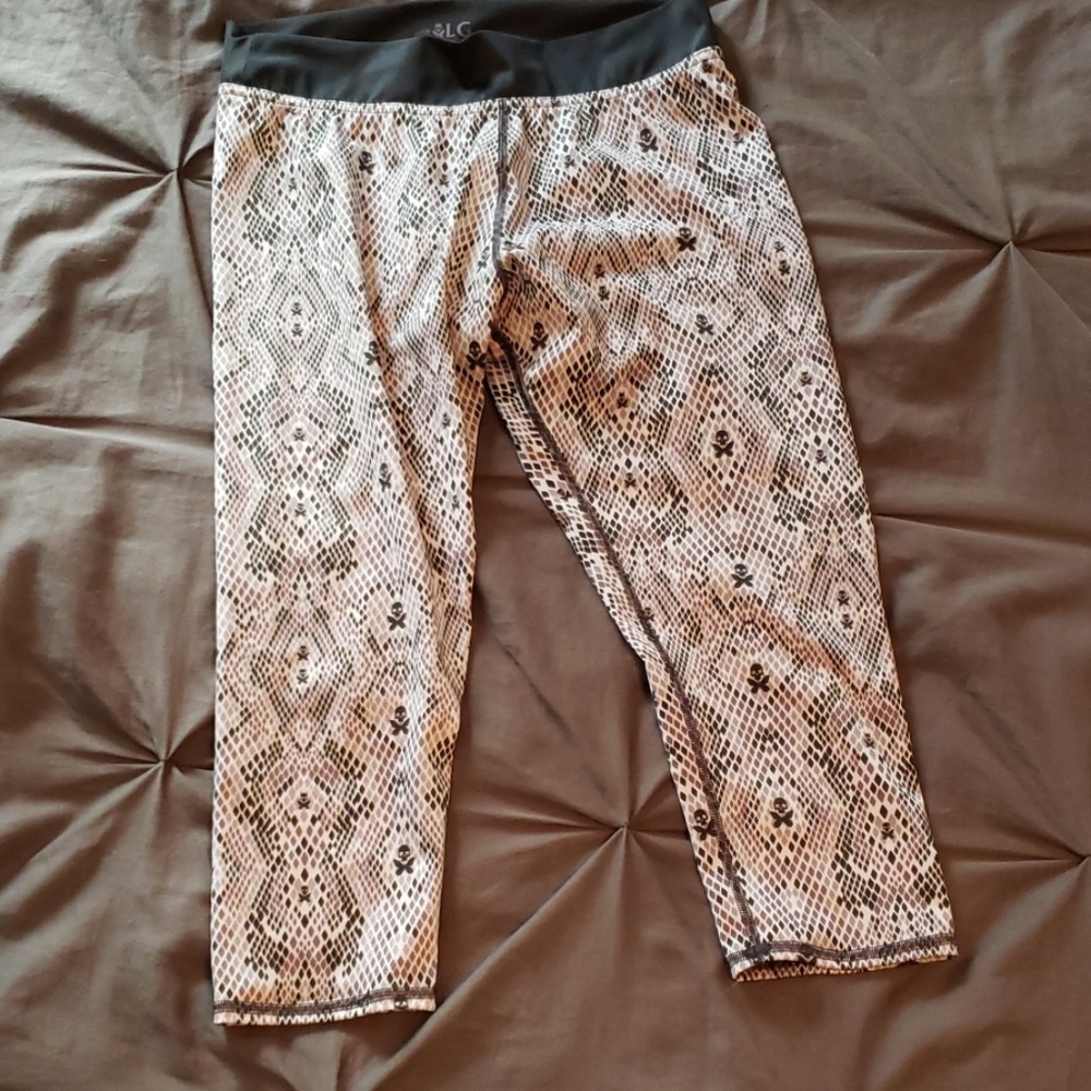 Betty Designs Snakeskin Print Workout Capris